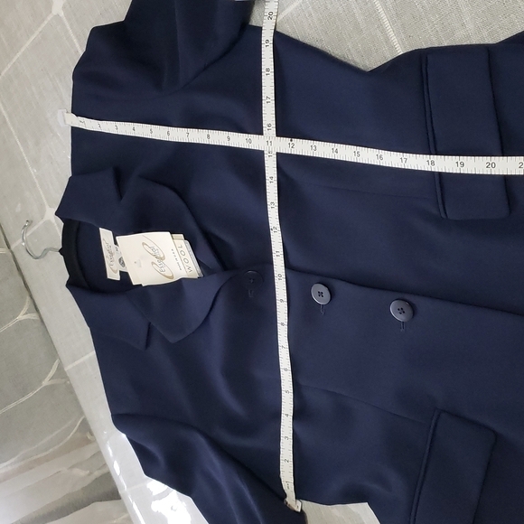 Nwt Essential Elements women's Blazer, Color Navy Blue, Size 10 - Picture 11 of 14
